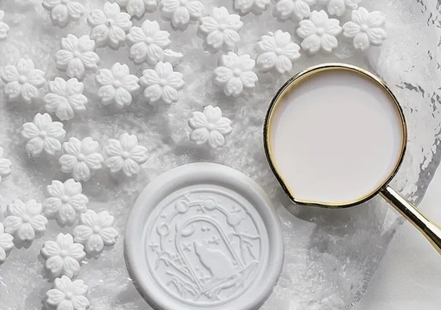 Sealing Wax Sakura Blossom Ivory White