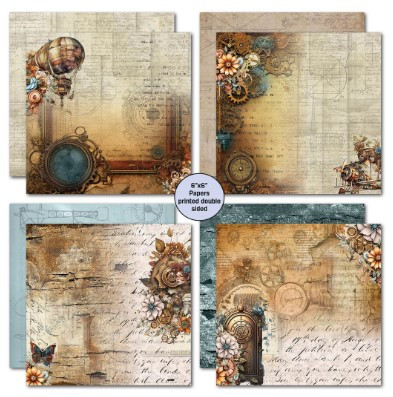 3Quarter Designs- Invention Age- 6x6 Double-Sided Paper Pack