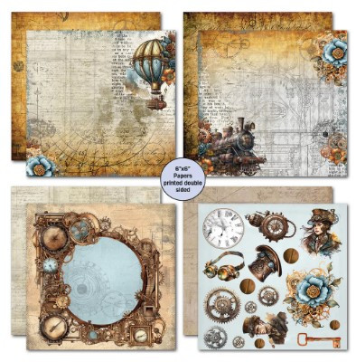 3Quarter Designs- Invention Age- 6x6 Double-Sided Paper Pack