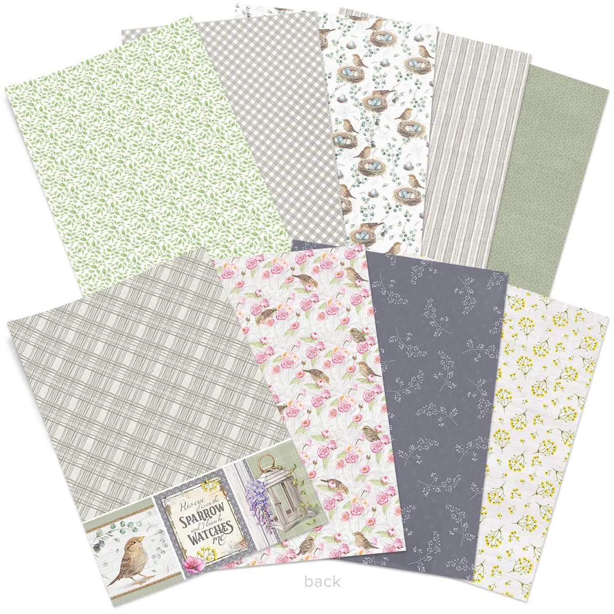 Ciao Bella A4 Creative Pad- 9 Double-sided papers- Sparrow Hill
