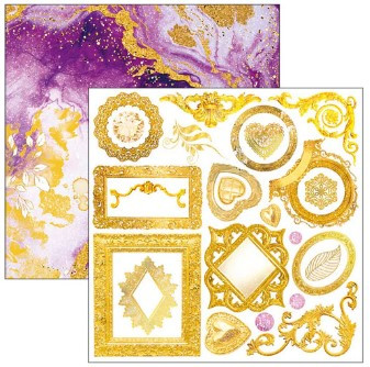 Ciao Bella 6"x 6" Fussy Cut Pad- 3 each of 8 Double-sided Papers- Ethereal