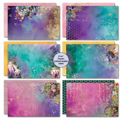 3Quarter Designs- Bee Happy- 6x4 Card Pack