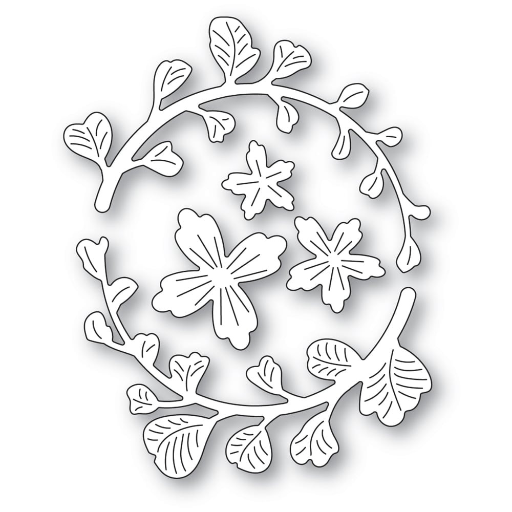 Memory Box 100% Steel Paisley Bloom Leaf Arch Cutting Die- 94666