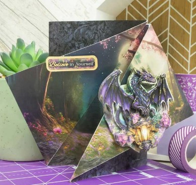 Hunkydory Crafts Luxury Shaped Card Blanks & Envelopes 5-Sets- Side Twist Gatefold