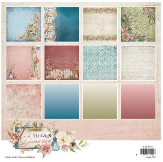 Studio Light- Vintage Diaries- 8x8 Paper Pad- Design Paper Papers