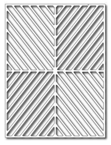 Frantic Stamper Cutting Dies- Alternating Diagonals Card Panel