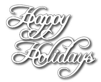 Frantic Stamper Cutting Dies- Happy Holidays (set of 2 dies)