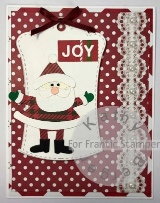 Frantic Stamper Cutting Die- Hourglass Scalloped Tags