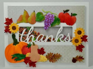 Frantic Stamper Cutting Die- Fall Harvest Cornucopia