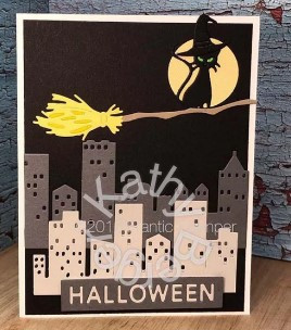 Frantic Stamper Cutting Die- Cat on a Broom