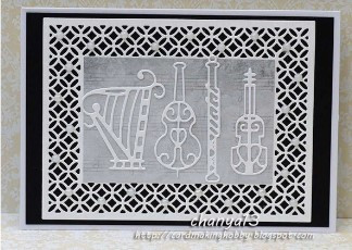 Frantic Stamper Cutting Die- Quartet Musical Instruments