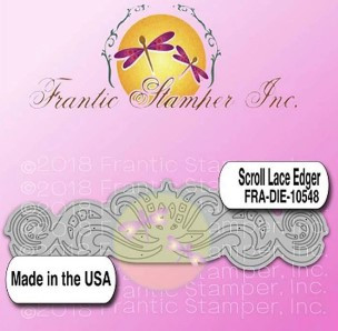 Frantic Stamper Cutting Die- Scroll Lace Edge