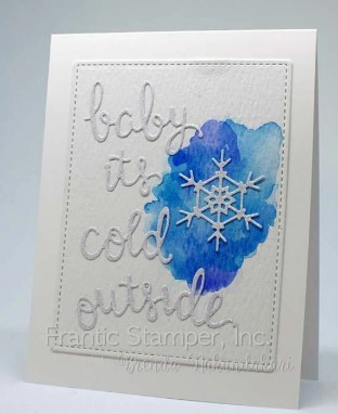 Frantic Stamper Cutting Die- Baby It's Cold Outside