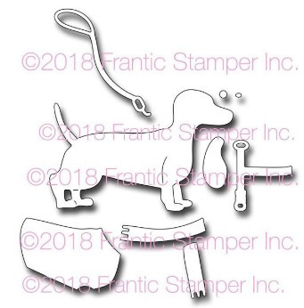 Frantic Stamper Cutting Die- Dagmar the Dachshund