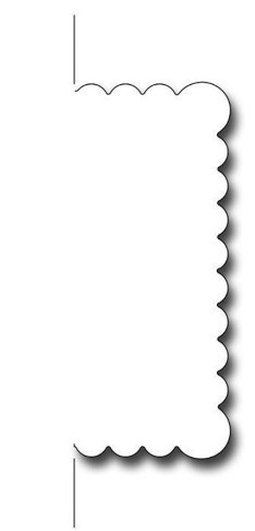 Frantic Stamper Cutting Die- Swing Card: Scalloped Square