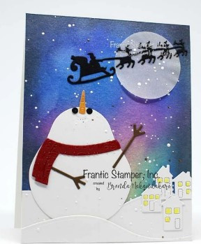Frantic Stamper Cutting Die- Plump Snowman Kit