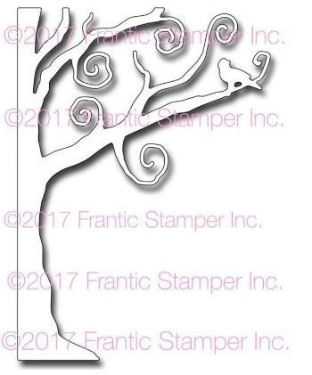 Frantic Stamper Cutting Die- Spooky Tree Half