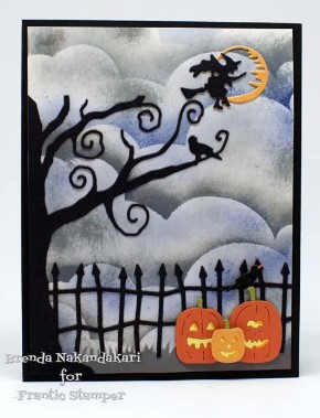 Frantic Stamper Cutting Die- Spooky Tree Half