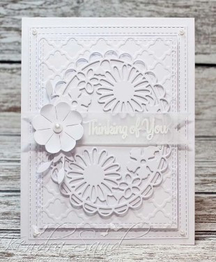 Frantic Stamper Cutting Die- Floral Oval Medallion