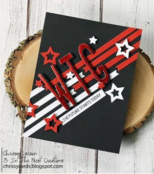 Frantic Stamper Cutting Die- Five Stars and Thin Banners