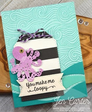 Frantic Stamper Cutting Die- Steampunk Octopus & Fish