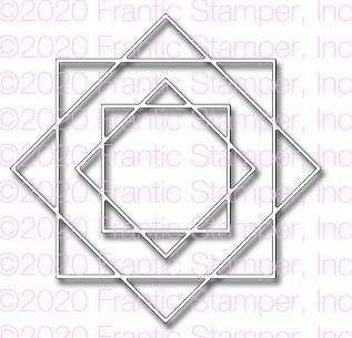 Frantic Stamper Cutting Die- Interlocking Squares Frames