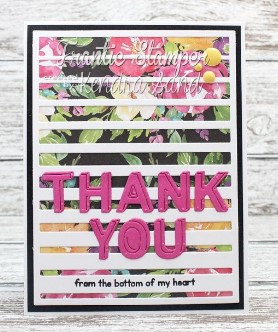 Frantic Stamper Cutting Die- Block Thank(s) You