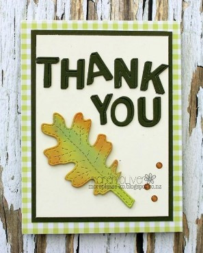 Frantic Stamper Cutting Die- Block Thank(s) You