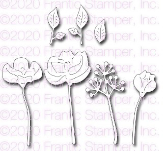 Frantic Stamper Cutting Die- Long Stem Flowers