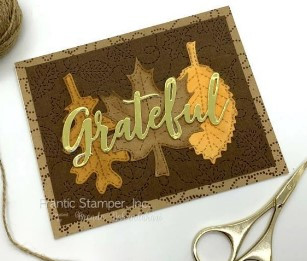 Frantic Stamper Cutting Die- Stitched Fall Leaves