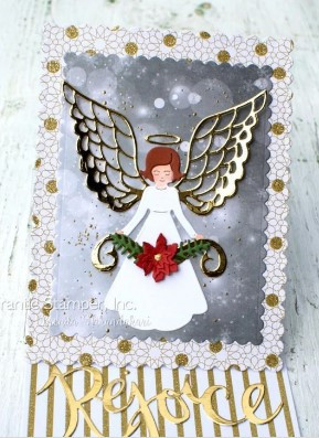 Frantic Stamper Cutting Die- Lace Winged Angel