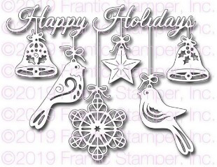 Frantic Stamper Cutting Die- Folk Art Holiday Holidays
