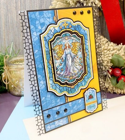 Hunkydory Crafts Stained Glass Christmas Luxury Foiled Acetate LFA244