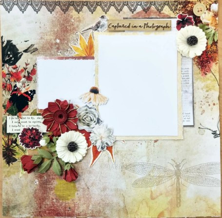 3Quarter Designs- Autumn Butterfly- 12x12 Designer Paper & Diecuts Collection