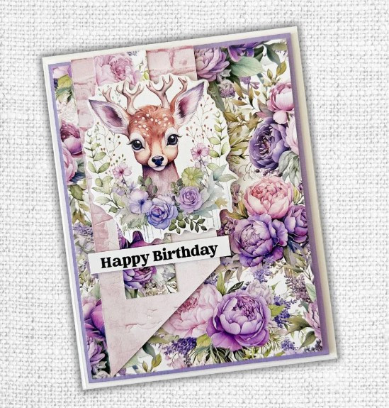 Paper Rose- Cut Aparts - Lavender & Roses