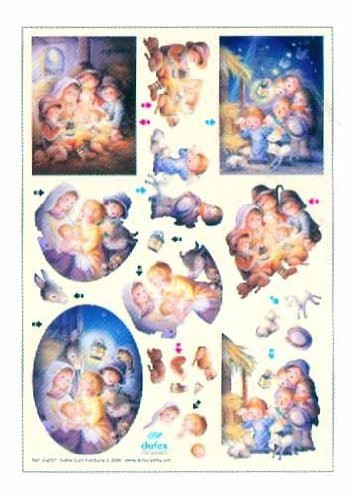 Dufex Metallic Precut Sheet - Cute Nativity