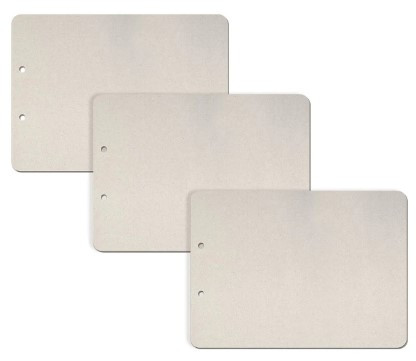 Ciao Bella Album Binding Art- 3 Rectangular Horizontal Shaped Chipboard Pages