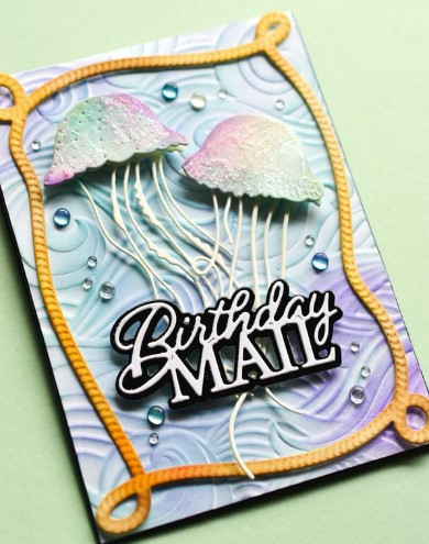 Memory Box 100% Steel Birthday Mail Posh Script Cutting Die- 94531