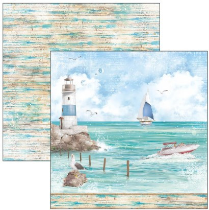 Ciao Bella 12"x 12" Paper Pad- 12 Double-sided papers- Summer Breeze