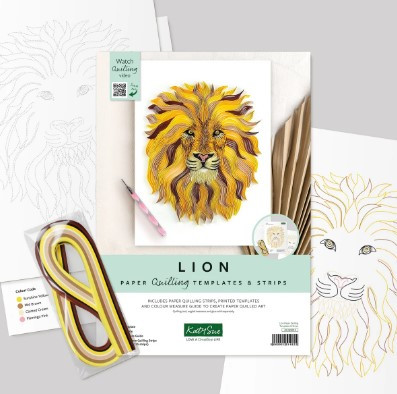 Katy Sue Design- Quilling Template Kit- Lion