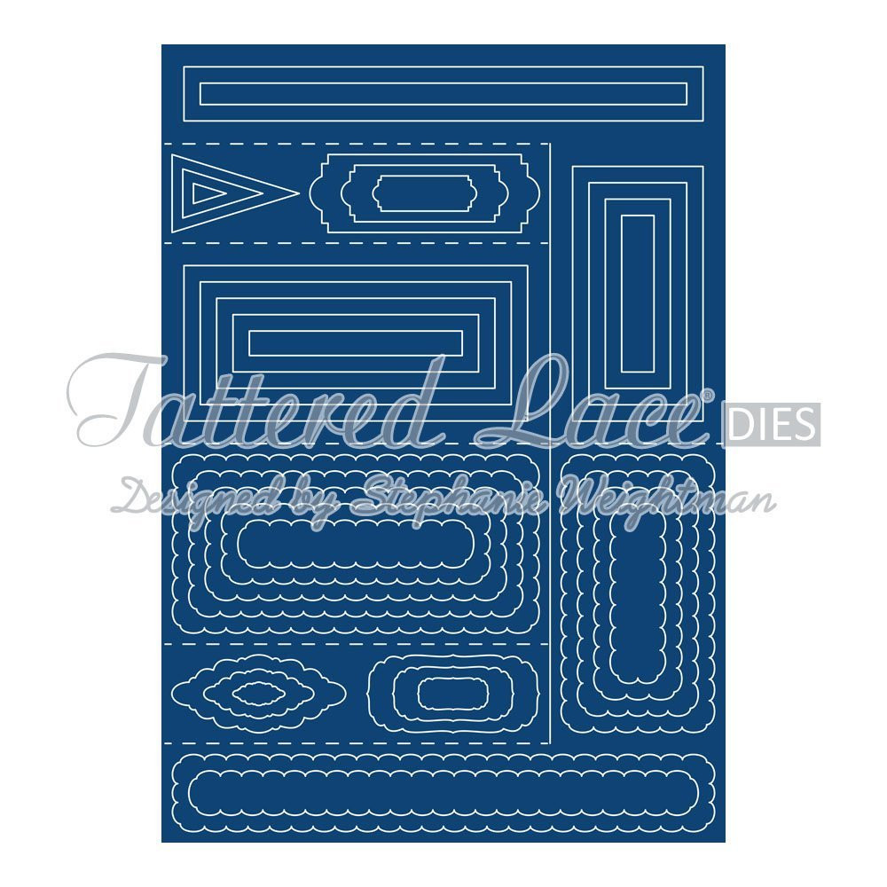 Tattered Lace Side Stepper Card Cutting Dies Set SC01 Includes 35-Dies