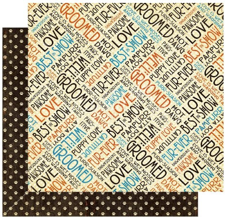 Graphic 45- Well Groomed 12x12 paper- 2 pk- Atta Boy!