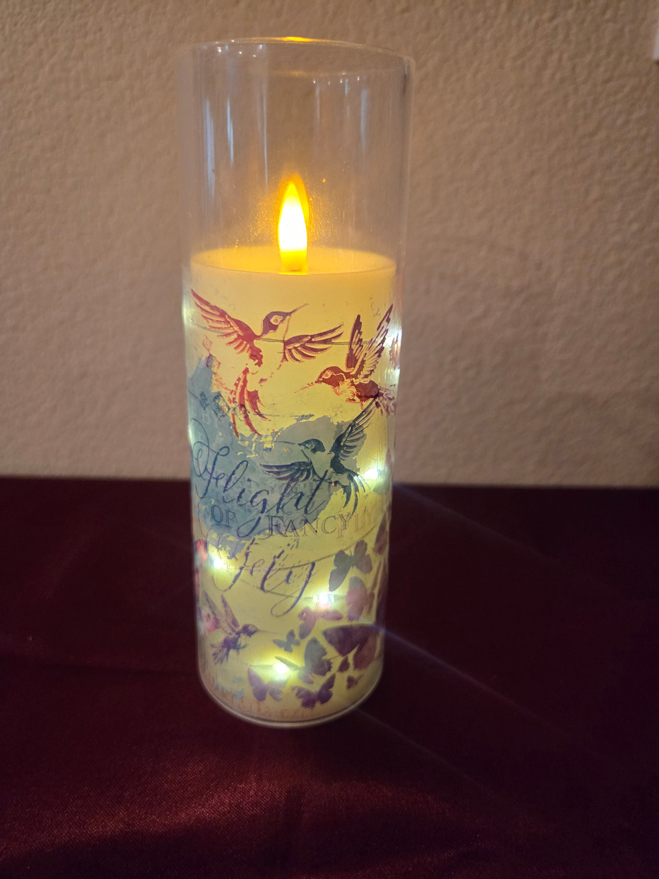 Flameless LED Pillar Candle- 3 pc - Gold