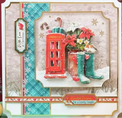 Hunkydory Crafts A Very Merry Christmas Deco-Large Topper Set - Heartfelt Wishes - MERRYDEC906