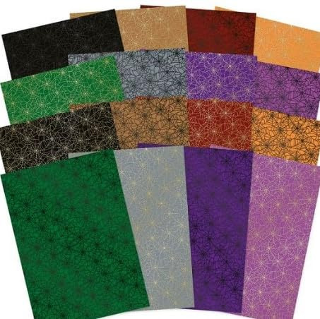 Hunkydory Crafts- Wonderful Webs Luxury Foiled Edge-to-Edge Cardstock LFC175