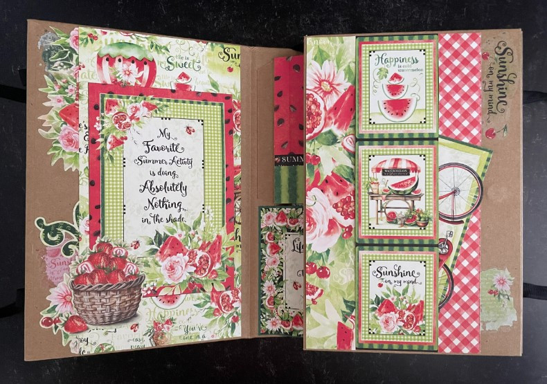 Graphic 45 Album Kit 2024- Sunshine on My Mind- Interactive Folio Album