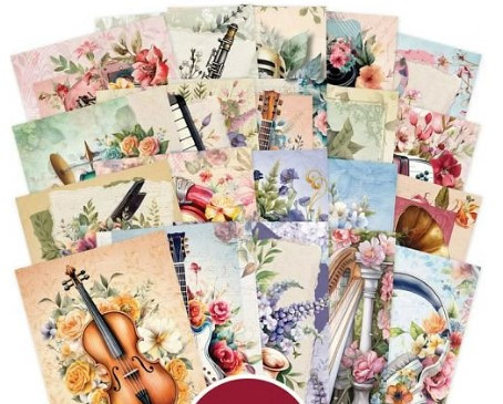 Hunkydory Crafts The Little Book of Floral Melodies LBK330