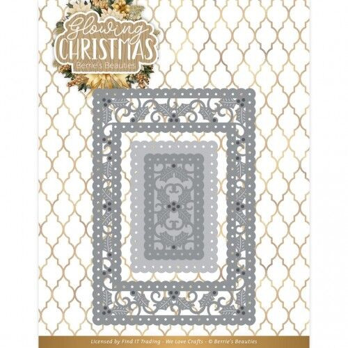 Find It Trading- Berrie's Beauties- Glowing Christmas- Glowing Frame Rectangle
