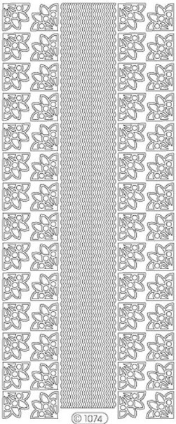 Starform N1074 Gold Wavy Borders and Ornate Corners Peel Stickers