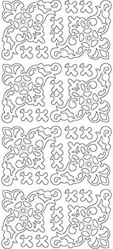 JEJE Large Corners 3878 Double Stick Peel Stickers Outline